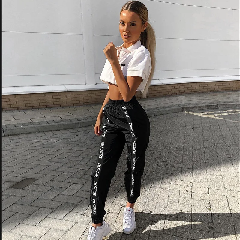 Harem Pants Trousers Women Full Length Loose Jogger Sporting Elastic Waist Black Casual Combat Streetwear Fashion pantalones
Harem Pants Trousers Women Full Length Loose Jogger Sporting Elastic Waist Black Casual Combat Streetwear Fashion pantalones