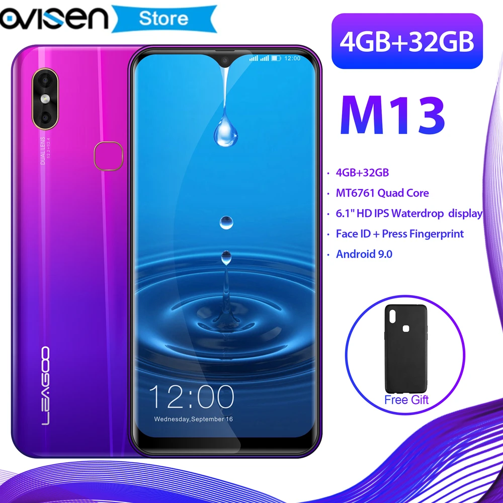 Original LEAGOO M13 Android 9.0 4G Smartphone 6.1 Inch Waterdrop Screen MT6761 4GB RAM 32GB ROM Fingerprint Face ID Mobile Phone
Original LEAGOO M13 Android 9.0 4G Smartphone 6.1 Inch Waterdrop Screen MT6761 4GB RAM 32GB ROM Fingerprint Face ID Mobile Phone