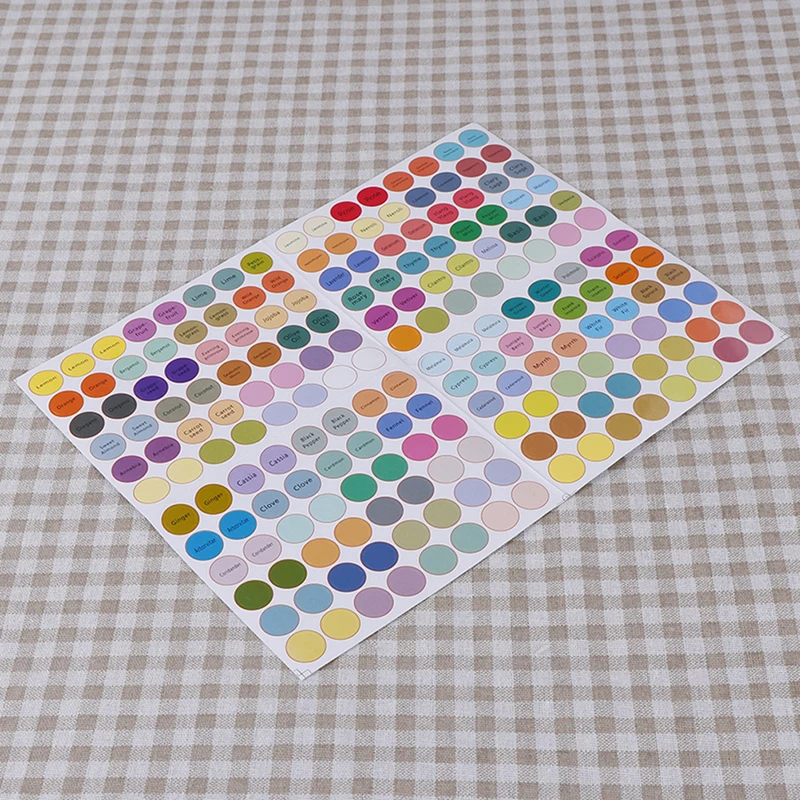 192Pcs/Sheet Pre-printed Essential Oil Bottles Cap Lid Labels Round Circle Stickers Colorful Essential Oil Bottle Cap Lid Label
192Pcs/Sheet Pre-printed Essential Oil Bottles Cap Lid Labels Round Circle Stickers Colorful Essential Oil Bottle Cap Lid Label
