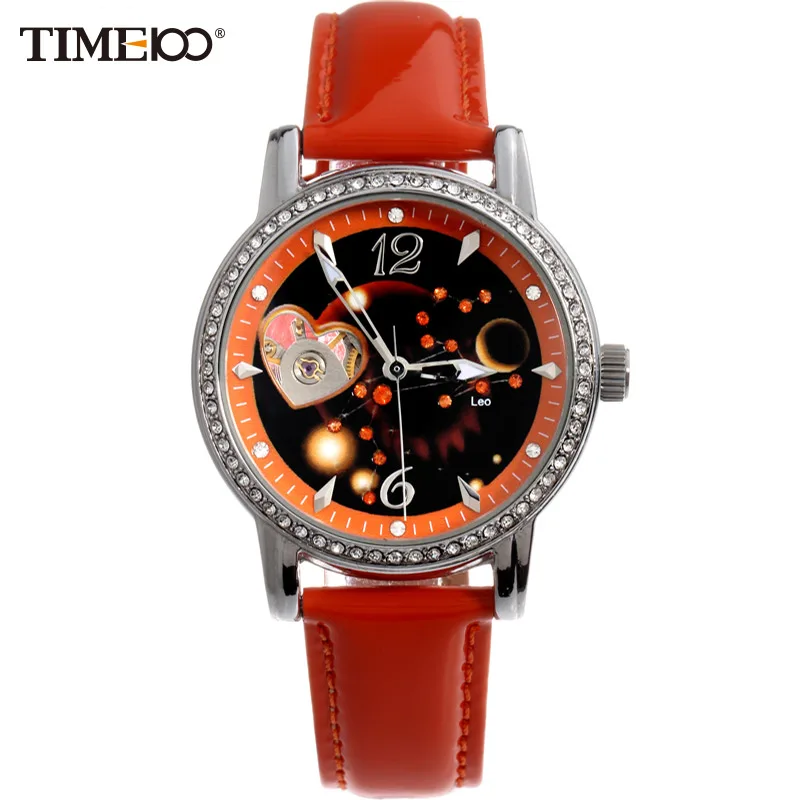 TIME100 Ladies New Fashion 12 Constellation Leo Automatic Mechanical Self-Winding Skeleton Leather Brand Women Wrist Watches
TIME100 Ladies New Fashion 12 Constellation Leo Automatic Mechanical Self-Winding Skeleton Leather Brand Women Wrist Watches