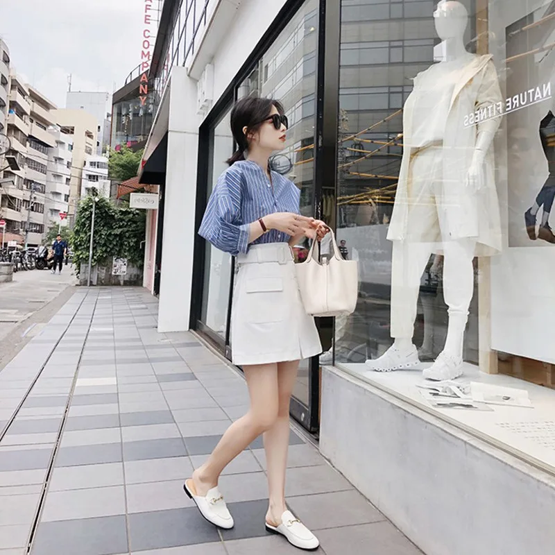 Women's suit 2019 new temperament commuter fashion striped suit blouse + skirt slim elegant two-piece summer
Women's suit 2019 new temperament commuter fashion striped suit blouse + skirt slim elegant two-piece summer