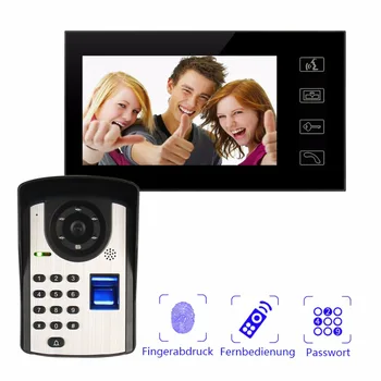 Fingerprint unlock 2.4G Digital wifi door phone cameras with 7inch Large screen monitor home security system two way intercom
Fingerprint unlock 2.4G Digital wifi door phone cameras with 7inch Large screen monitor home security system two way intercom