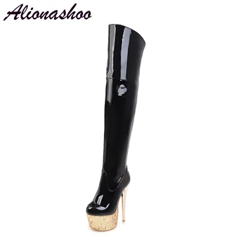 Alionashoo Plus Size Winter Women Boots Stretch Slim Thigh High Boots Fashion Sexy Over the Knee Boots High Heels Zipper boots
Alionashoo Plus Size Winter Women Boots Stretch Slim Thigh High Boots Fashion Sexy Over the Knee Boots High Heels Zipper boots