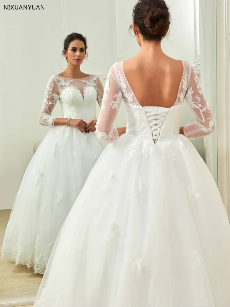 Ball Gown Wedding Dresses 2019 Lace Appliques Pearls Bridal Gowns Vestido De Novias Vestidos de Noiva
Ball Gown Wedding Dresses 2019 Lace Appliques Pearls Bridal Gowns Vestido De Novias Vestidos de Noiva