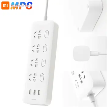 Original Xiaomi Mi Power Strip Socket Plug 4 Ports 4 Sub-control Switch 3 USB Jack Quick Charge 2.0 Outlet Extension Safety Door
Original Xiaomi Mi Power Strip Socket Plug 4 Ports 4 Sub-control Switch 3 USB Jack Quick Charge 2.0 Outlet Extension Safety Door