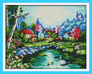 Swan Lake 4 DMC Cross Stitch cotton 11CT 14CT DIY Needlework Counted Cross Stitch Kits For Embroidery a Cross Crafts Home Decor
Swan Lake 4 DMC Cross Stitch cotton 11CT 14CT DIY Needlework Counted Cross Stitch Kits For Embroidery a Cross Crafts Home Decor