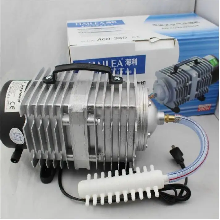 Hailea ACO-380 220V 190W 250L/min flow outlet product professional portable piston pump electromagnetic air compressor pump
Hailea ACO-380 220V 190W 250L/min flow outlet product professional portable piston pump electromagnetic air compressor pump
