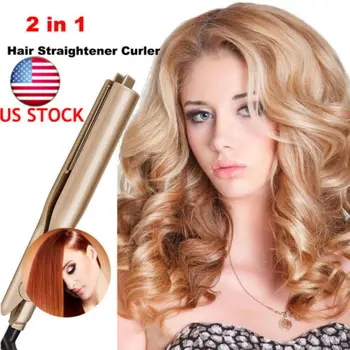 New Negative Ions 2 in1 Hair Straightener And Curling Iron Hair Curler Tool Combs
New Negative Ions 2 in1 Hair Straightener And Curling Iron Hair Curler Tool Combs