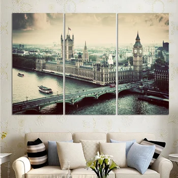No Frame 3 Panel Large City building and Bridge landscape Canvas art wall painting home decor
No Frame 3 Panel Large City building and Bridge landscape Canvas art wall painting home decor