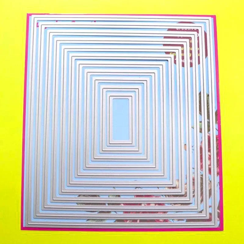 Large Cutting dies 18x20.5cm 11-Piece Basic Rectangle Scrapbook Cardmaking DIY Craft Metal Stencil
Large Cutting dies 18x20.5cm 11-Piece Basic Rectangle Scrapbook Cardmaking DIY Craft Metal Stencil