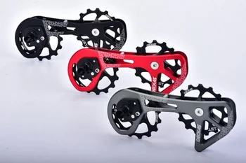 2017 DECKAS Road bicycle rear derailleur pulleys Steel bearing jockey wheels 15T-15T FOR SHIMANO/ RD 9000 / 9070/6800/6870
2017 DECKAS Road bicycle rear derailleur pulleys Steel bearing jockey wheels 15T-15T FOR SHIMANO/ RD 9000 / 9070/6800/6870