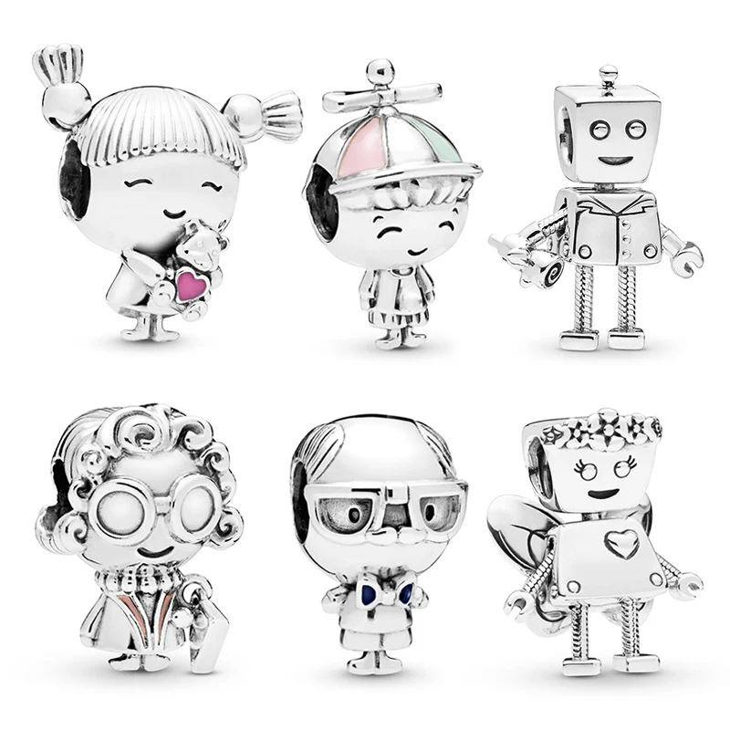 2Pcs/lot Boy Girl Charm Beads Fit Pandora Bracelet Original Grandmother Grandfather Family Bracelet DIY Charms For Women Jewelr
2Pcs/lot Boy Girl Charm Beads Fit Pandora Bracelet Original Grandmother Grandfather Family Bracelet DIY Charms For Women Jewelr