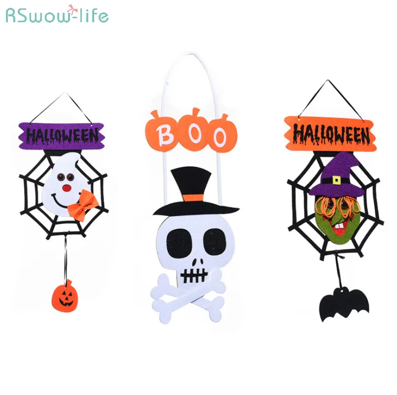 

Halloween Decoration Hanging Ornament Scene Creative Layout Pendant Spooky Pumpkin Ghost Head Spider Ornament For Prom Dress Up