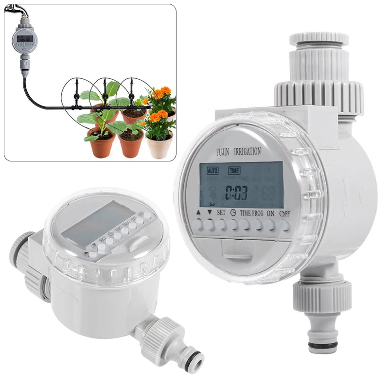 Waterproof LCD Digital Automatic Watering Irrigation Controllers Timer System Solar Water Timer Home Garden Watering Timer