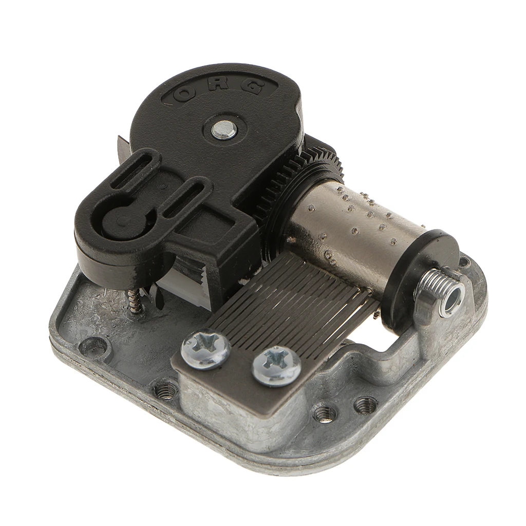 2 Songs Wind Up Musical Movement DIY Accessories for Music Box Silver Alloy