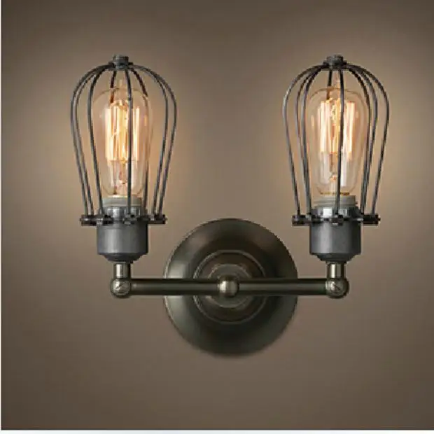 American country style double cage wall lateral light in the bedroom living room lights balcony lamp commercial Wall Lamp GY94
American country style double cage wall lateral light in the bedroom living room lights balcony lamp commercial Wall Lamp GY94