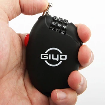 GIYO Bicycle Bike Scooter Security Cable Lock Portable 3 Digit Number Codes Password Latch Portable High Strength Steel Lock
GIYO Bicycle Bike Scooter Security Cable Lock Portable 3 Digit Number Codes Password Latch Portable High Strength Steel Lock