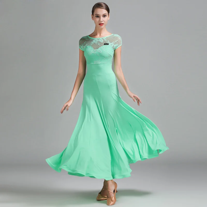 Ballroom Dance Dresses Summer New Short Sleeve Lace Dancing Costume Women Cheap Waltz Ballroom Competition Dance Dress
Ballroom Dance Dresses Summer New Short Sleeve Lace Dancing Costume Women Cheap Waltz Ballroom Competition Dance Dress