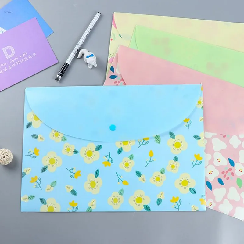 Coloffice 1PC Stationery File Bag Small Fresh Flower PVC A4 Document File Folder Filing Production Snap Pocket School Office
Coloffice 1PC Stationery File Bag Small Fresh Flower PVC A4 Document File Folder Filing Production Snap Pocket School Office