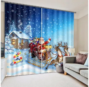 Christmas Santa Claus 3D Photo Printed Blackout Curtains For Living room Bedding room Hotel Home Decorative Drapes Cortinas para
Christmas Santa Claus 3D Photo Printed Blackout Curtains For Living room Bedding room Hotel Home Decorative Drapes Cortinas para
