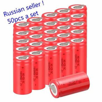 Russian seller ! brand new50PCS SC sub C battery rechargeable battery 1800mah Ni-CD with tab 4.25*2.2cm
Russian seller ! brand new50PCS SC sub C battery rechargeable battery 1800mah Ni-CD with tab 4.25*2.2cm