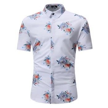 White Floral Dress Shirt Men 2018 Casual Slim Fit Short Sleeve Button Down Hawaiian Shirt Men Summer Brand Shirt Chemise Homme
White Floral Dress Shirt Men 2018 Casual Slim Fit Short Sleeve Button Down Hawaiian Shirt Men Summer Brand Shirt Chemise Homme
