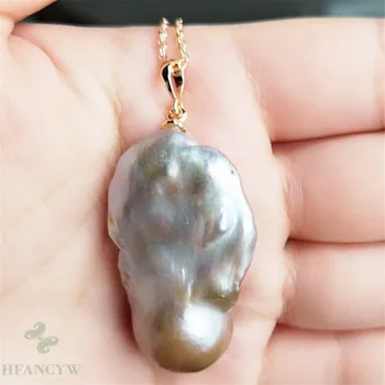 22x38mm Multicolour Baroque Pearl Necklace 18 inches Gift Cultured Hang Wedding Aurora Chain Clasp Real
22x38mm Multicolour Baroque Pearl Necklace 18 inches Gift Cultured Hang Wedding Aurora Chain Clasp Real