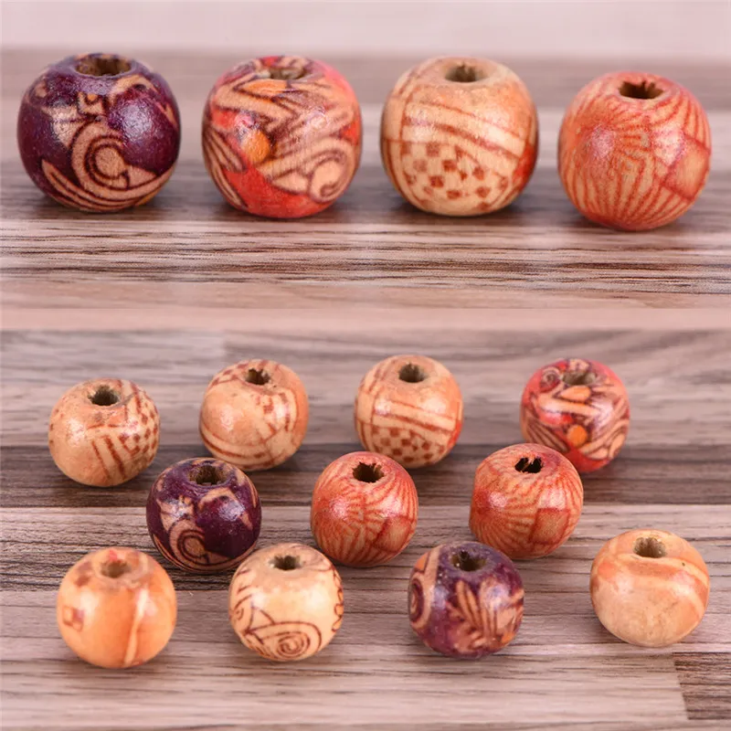 100PCs DIY For Jewelry Making 10mm Wood Beads Random Mix Drum Pattern Wooden Beads Big Hole Beads Fit Charm Bracelet
100PCs DIY For Jewelry Making 10mm Wood Beads Random Mix Drum Pattern Wooden Beads Big Hole Beads Fit Charm Bracelet