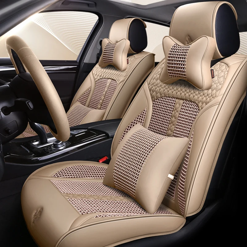 New 5D Full Surround Design Car Seat Covers For Mazda 3/6/2 MX-5 CX-5 CX-7 Ice Silk+Leather Thermostatic Cushions
New 5D Full Surround Design Car Seat Covers For Mazda 3/6/2 MX-5 CX-5 CX-7 Ice Silk+Leather Thermostatic Cushions