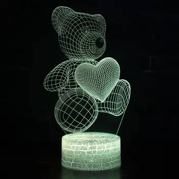 Christmas decorations 3d Love Bear Colorful Table Desk Lamp Remote Control Creative Usb Plug Led Touch Work Table Lamps
Christmas decorations 3d Love Bear Colorful Table Desk Lamp Remote Control Creative Usb Plug Led Touch Work Table Lamps