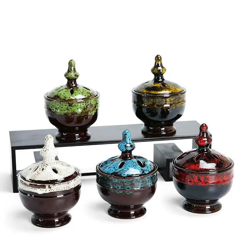 Vintage Ceramic Incense Burner Traditional Censer Buddhism Coil Holder Ash Catcher Aromatherapy Decor for Home Teahouse
Vintage Ceramic Incense Burner Traditional Censer Buddhism Coil Holder Ash Catcher Aromatherapy Decor for Home Teahouse
