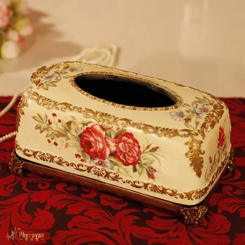 Retro luxury European style ceramic tissue boxes, household paper boxes, ornaments, living room, napkin box
Retro luxury European style ceramic tissue boxes, household paper boxes, ornaments, living room, napkin box