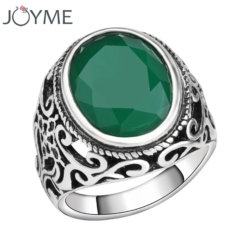 Turkish African Jewelry Vintage Antique Male Ring Black Silver Oval Top Green Resin Crystal Gifts Tibetan Rings For Men Anel
Turkish African Jewelry Vintage Antique Male Ring Black Silver Oval Top Green Resin Crystal Gifts Tibetan Rings For Men Anel