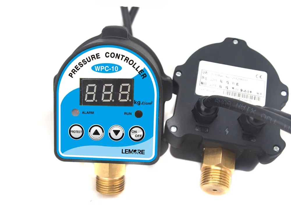 

1pc Digital Pressure Control Switch WPC-10 Digital Display WPC 10 Eletronic Pressure Controller for Water Pump With G1/2"Adapter