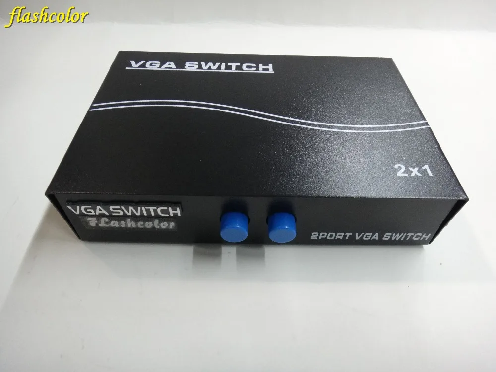 Flashcolor 2-port manual VGA Switch box switcher VGA selector 2 in 1 For computer LCD displays up to 1920X1440
Flashcolor 2-port manual VGA Switch box switcher VGA selector 2 in 1 For computer LCD displays up to 1920X1440