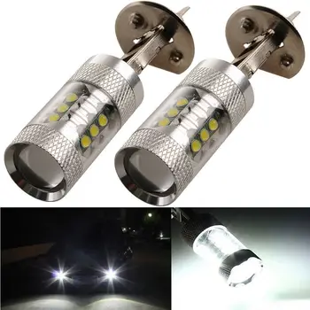 Wholesale! 2pcs 80W LED H1 White Fog Tail Turn new Daytime Running Light Auto Car Head Light Lamp White
Wholesale! 2pcs 80W LED H1 White Fog Tail Turn new Daytime Running Light Auto Car Head Light Lamp White