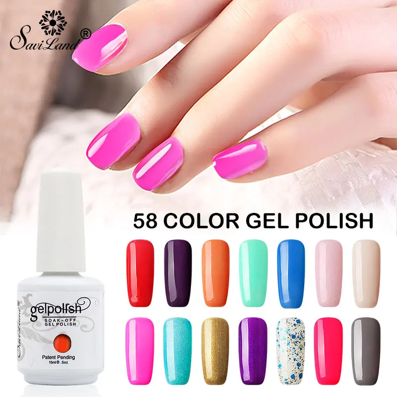 Saviland 58 Colors Gel Nail Polish Pink Nude Style UV Soak Off UV Varnish Gel Polish Nail Art Design 15ml 1 Piece Gel polish
Saviland 58 Colors Gel Nail Polish Pink Nude Style UV Soak Off UV Varnish Gel Polish Nail Art Design 15ml 1 Piece Gel polish