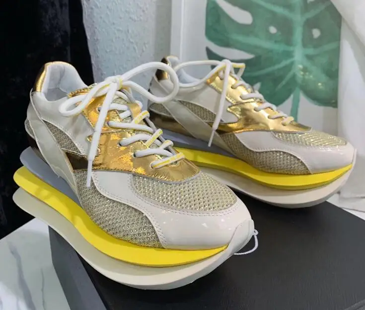 2019 New Leather Women's Platform Chunky Sneakers Fashion Women Flat Thick Sole Shoes Woman Dad Footwear
2019 New Leather Women's Platform Chunky Sneakers Fashion Women Flat Thick Sole Shoes Woman Dad Footwear