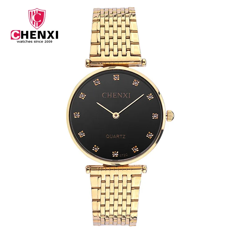 Fashion Brand CHENXI Women Men Quartz Luxury Gold Watches Lady Diamond Waterproof Bracelet Casual Wrist watch reloj mujer 072C
Fashion Brand CHENXI Women Men Quartz Luxury Gold Watches Lady Diamond Waterproof Bracelet Casual Wrist watch reloj mujer 072C
