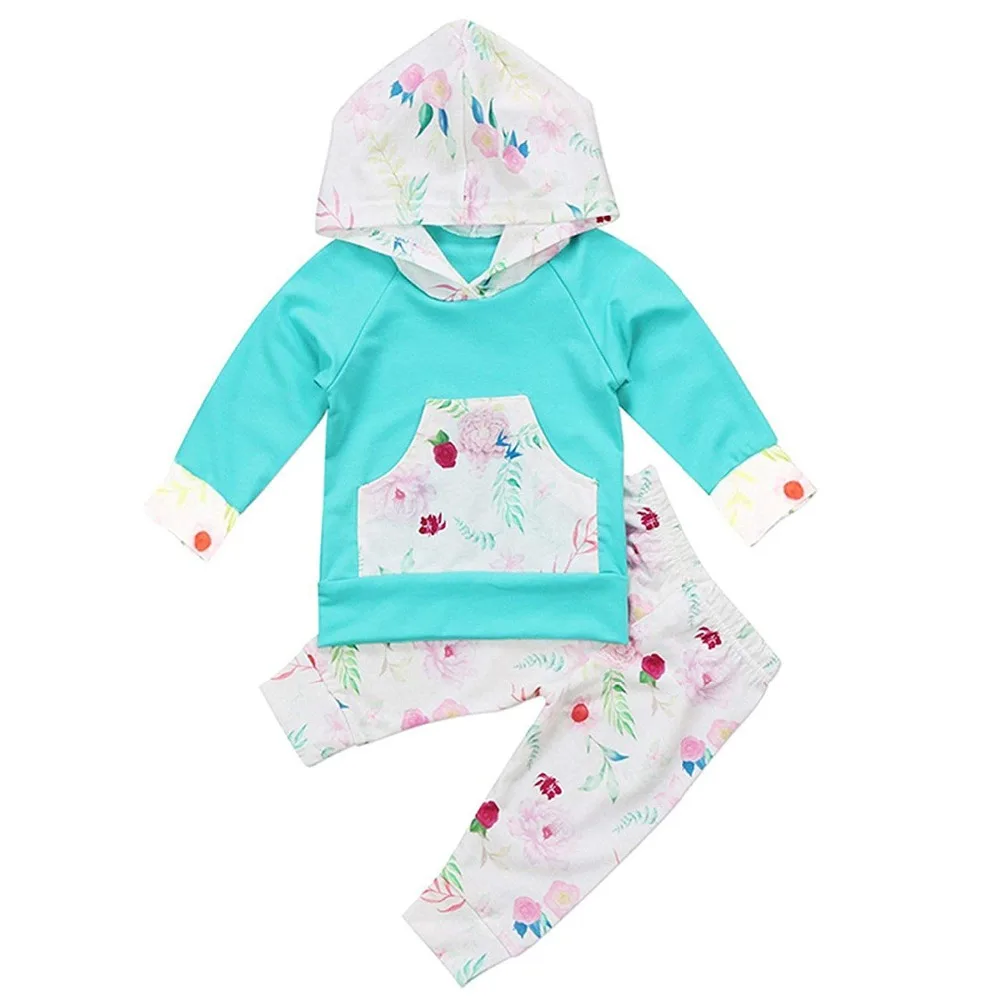 Oklady Baby Girl Clothes Long Sleeve Baby Outfits Floral Hoodie Tops and Pants Sets 2Pcs
Oklady Baby Girl Clothes Long Sleeve Baby Outfits Floral Hoodie Tops and Pants Sets 2Pcs