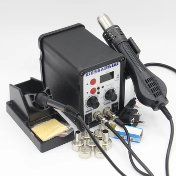 Riesba 8586 2 in 1 SMD rework station soldering station hot air welding station tool for electronic products soldering tools
Riesba 8586 2 in 1 SMD rework station soldering station hot air welding station tool for electronic products soldering tools
