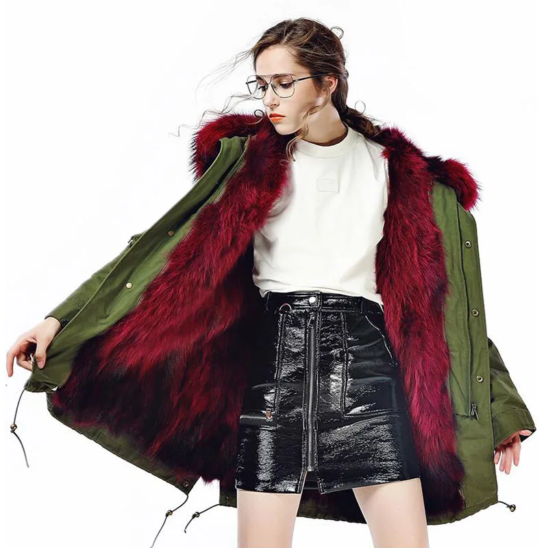 Winter Jacket Women Parkas 2018 Large Raccoon Fur Collar Hooded Coat Outwear Detachable Real Fur Lining Winter Jackets And Coats
Winter Jacket Women Parkas 2018 Large Raccoon Fur Collar Hooded Coat Outwear Detachable Real Fur Lining Winter Jackets And Coats