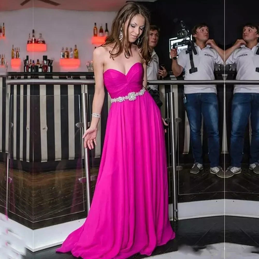 Sexy Sweetheart A-Line Prom Dresses Sweetheart Special Occasion Party Gowns Sweep Train Long Custom Vestidos De Soiree Cheap
Sexy Sweetheart A-Line Prom Dresses Sweetheart Special Occasion Party Gowns Sweep Train Long Custom Vestidos De Soiree Cheap