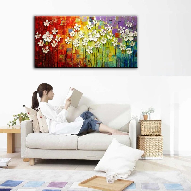 oil painting Home decoration high quality canvas Flower knife painting pictures NO Framework painting Oil
oil painting Home decoration high quality canvas Flower knife painting pictures NO Framework painting Oil