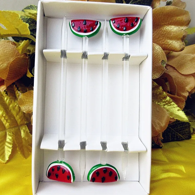 Creative glass fruit fork wedding set watermelon shape sculpture decoration restaurant accessories fruit label dessert fork
Creative glass fruit fork wedding set watermelon shape sculpture decoration restaurant accessories fruit label dessert fork