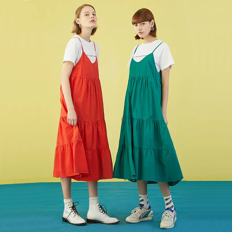 Toyouth 2019 Women Summer Dress Casual Round Neck Short Sleeve Loose Strap Dress Female Cotton Long Dresses
Toyouth 2019 Women Summer Dress Casual Round Neck Short Sleeve Loose Strap Dress Female Cotton Long Dresses