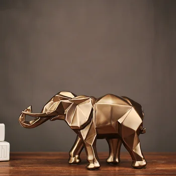 2020 new resin geometric elephant statue crafts wealth luck retro copper animal statue home decoration ornaments wedding gift
2020 new resin geometric elephant statue crafts wealth luck retro copper animal statue home decoration ornaments wedding gift