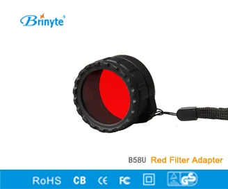 Brinyte B58UR48 LED Flashlight Diffuser Red Filter 48mm 49mm Flashlight Lens Red Flashlight Filter Red Diffuser
Brinyte B58UR48 LED Flashlight Diffuser Red Filter 48mm 49mm Flashlight Lens Red Flashlight Filter Red Diffuser