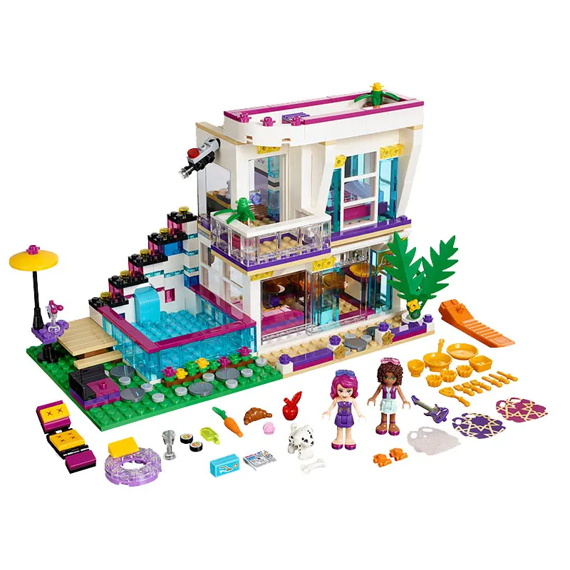 Blocks Friends Pop Star Livi's House 644Pcs Bricks Set Building Blocks Girls Toys For Children Assemble Friends Block Gifts
Blocks Friends Pop Star Livi's House 644Pcs Bricks Set Building Blocks Girls Toys For Children Assemble Friends Block Gifts