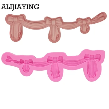 M1218 DIY Bow lace silicone fondant mold Satin curtain Wedding cake decorating chocolate mold sugar decoration tools
M1218 DIY Bow lace silicone fondant mold Satin curtain Wedding cake decorating chocolate mold sugar decoration tools